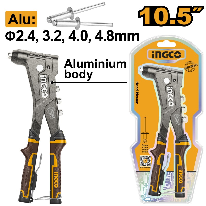 Cleste pentru nituire 2.4-4.8mm INGCO HR105 INDUSTRIAL