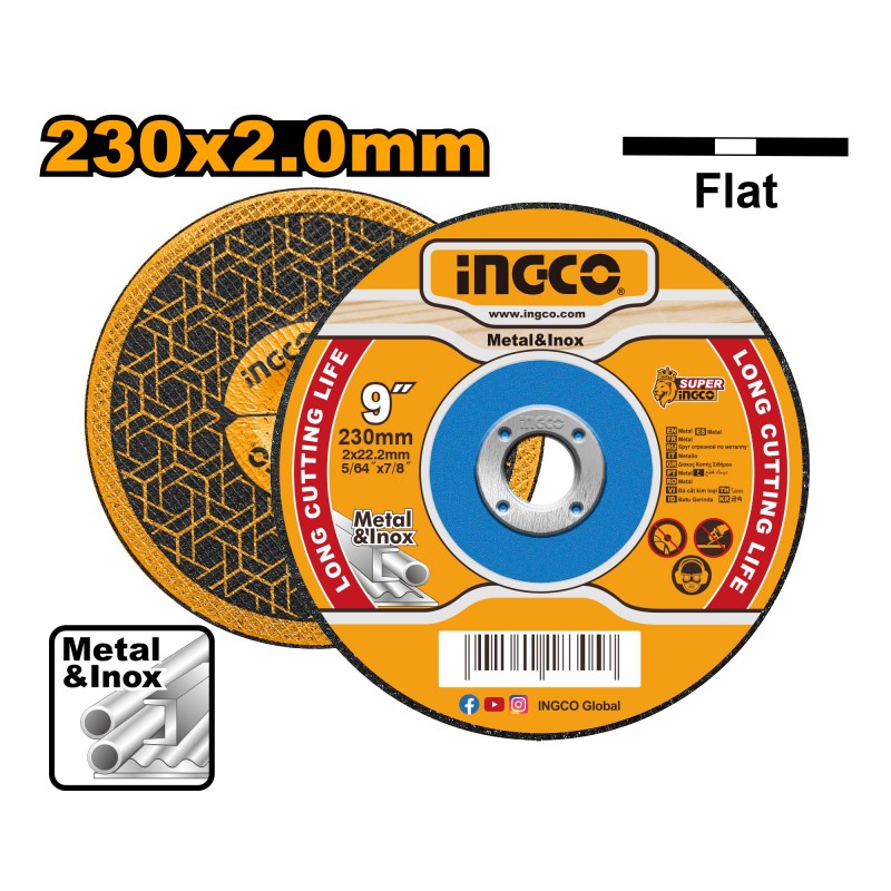 Disc p/u metal 230*2*22.2mm INGCO MCD202303