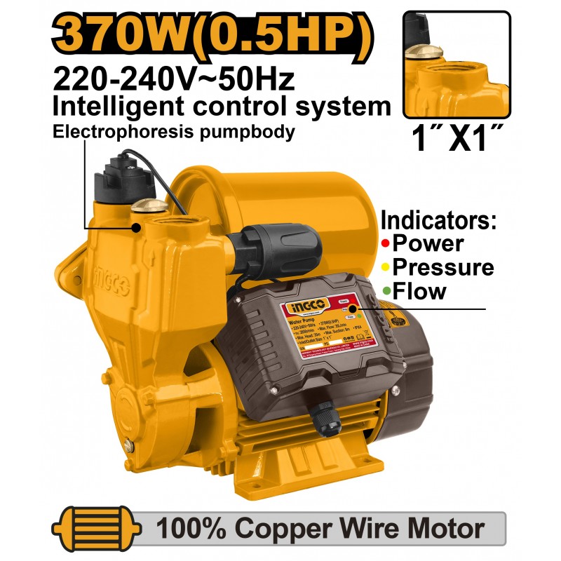 Pompa de apa de suprafata 370W INGCO VPZ3708
