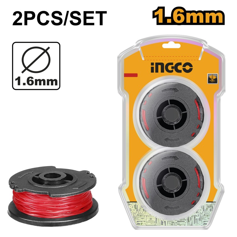 Set 2buc lesca p/u trimer 1.6mm 5m ALS1601  INGCO