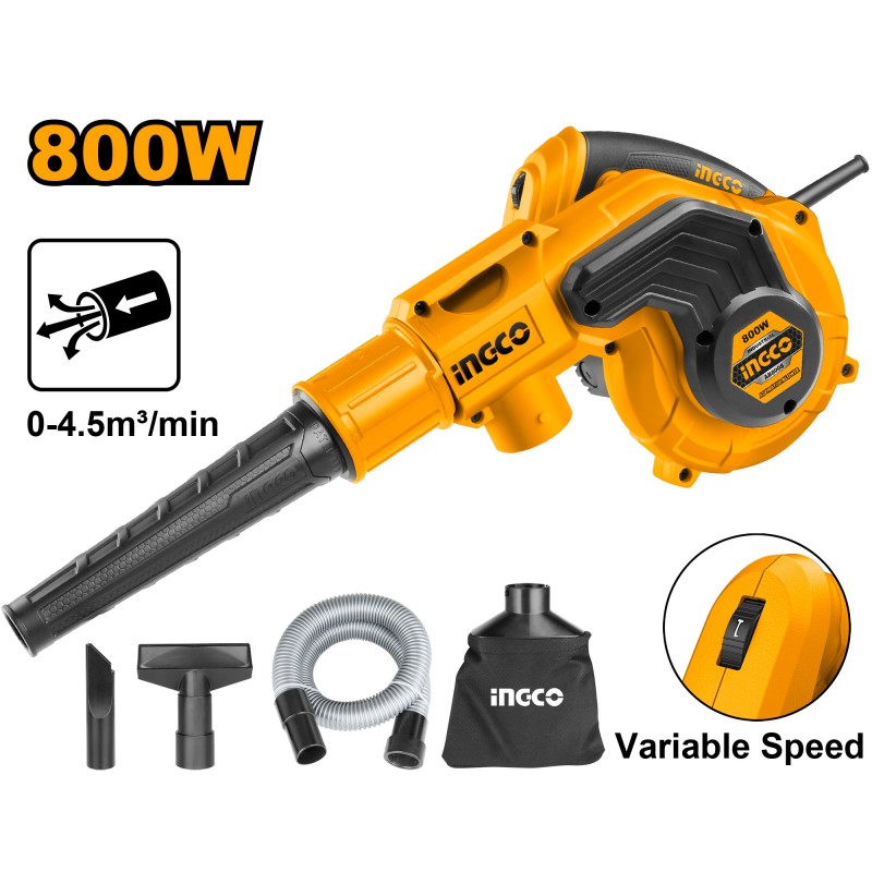 Suflanta/aspirator pentru  frunze.  INGCO AB8008 800W