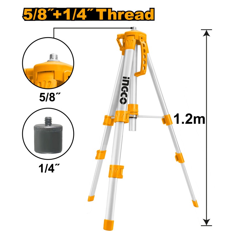 Trepied pentru nivela laser 1.2m INGCO HLLT01152
